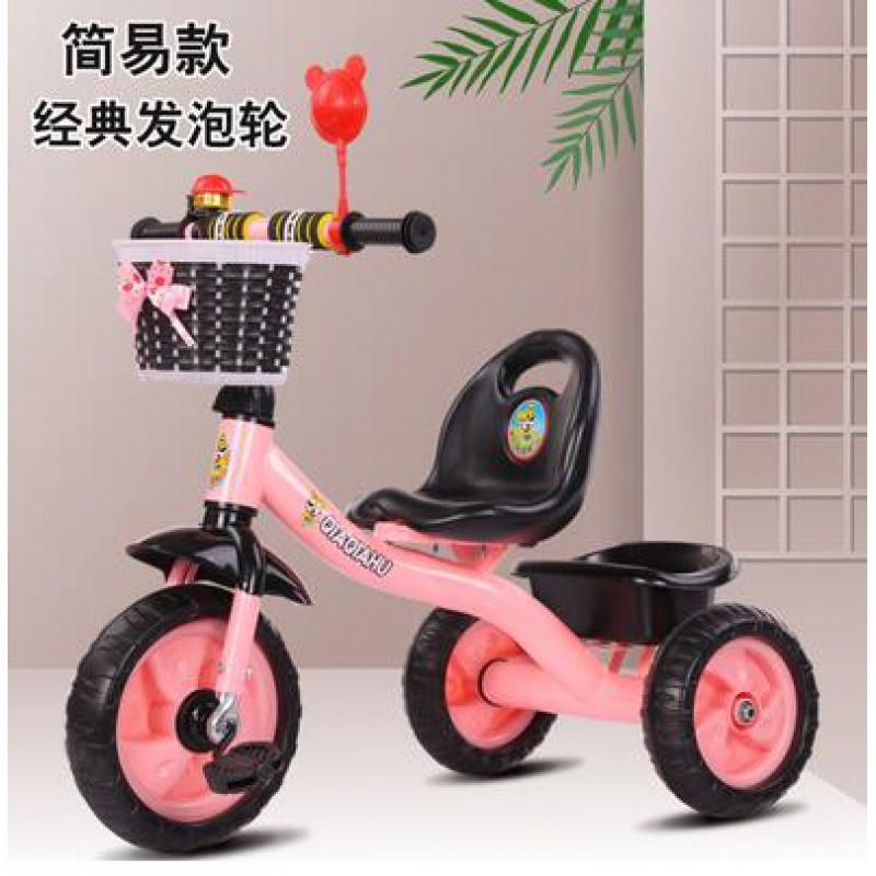 定制儿童三轮车新款脚踏车手推车大号1-3-6岁自行车男女宝宝带斗