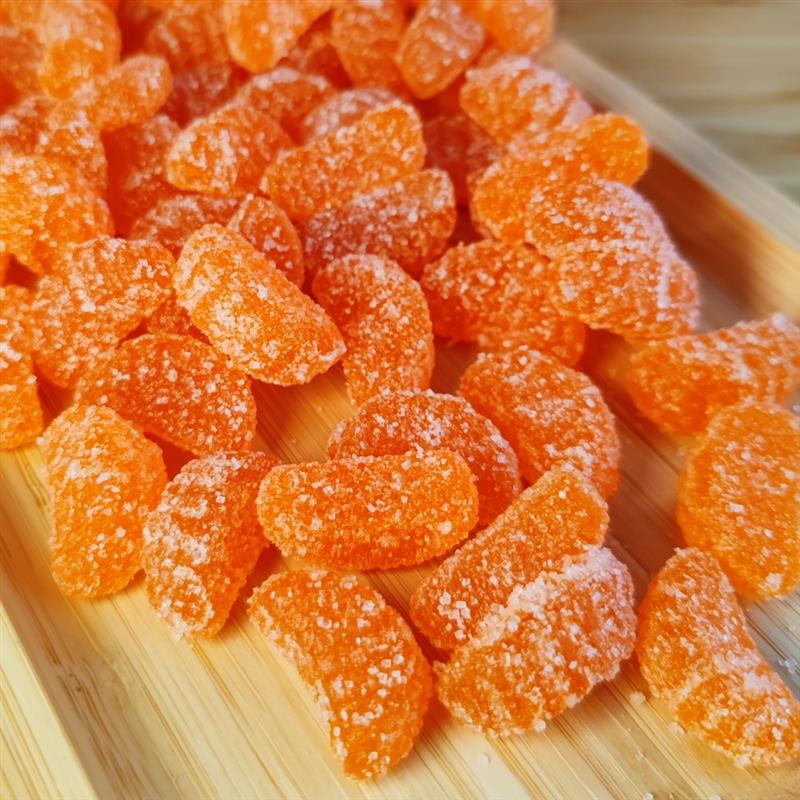 橘子瓣软糖天津传统老味道糖果酸甜零食桔子糖怀旧童年7080散装老