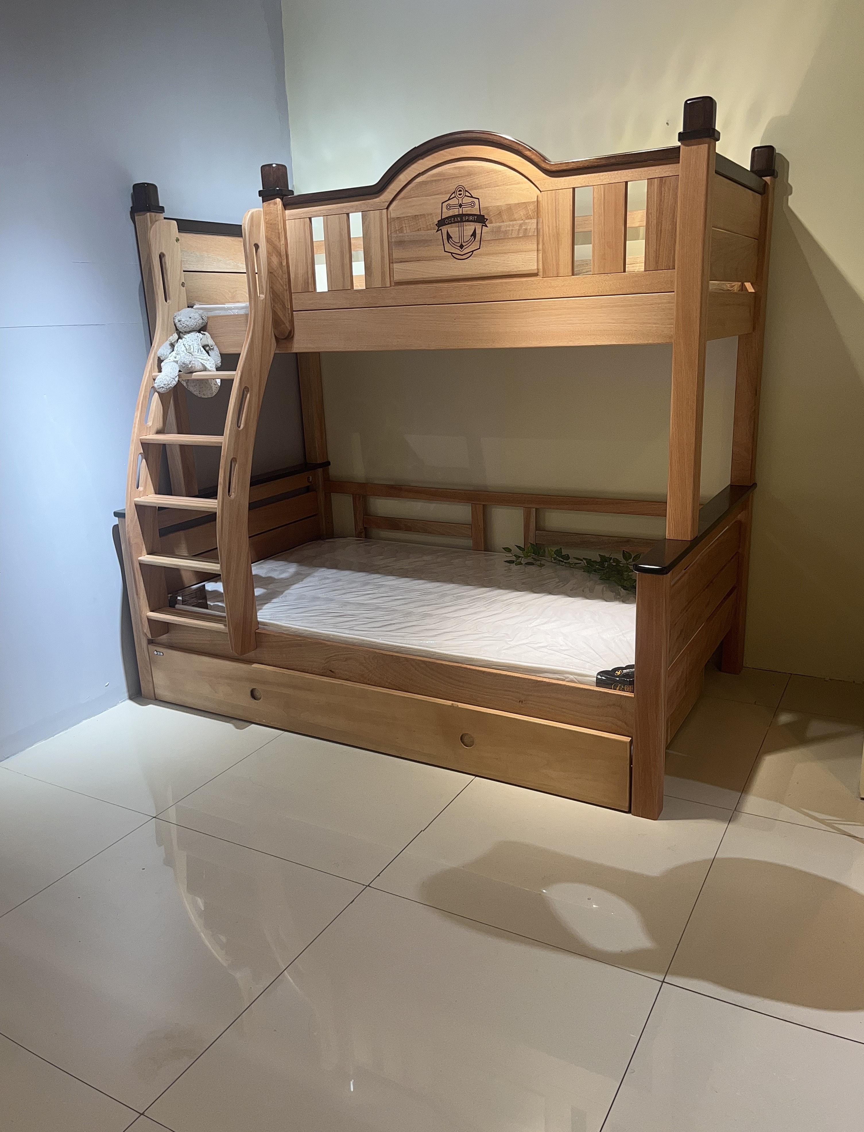 定制919新款全实木儿童上下床高低床子母床多功能亲子床儿童双层