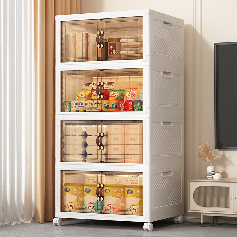 零食置物架家用客厅婴儿玩具可移动收纳推车厨房落地多层储物柜子