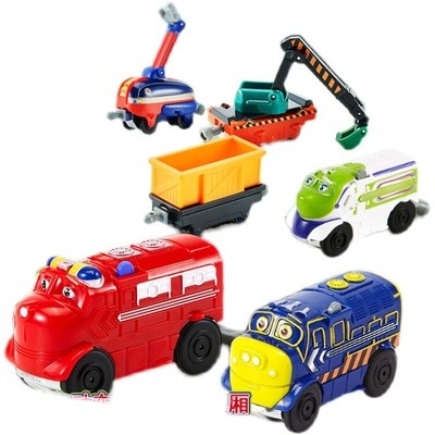 正版恰恰特快车轨道车套装小火车积木拼装益智儿童玩具威尔逊配件