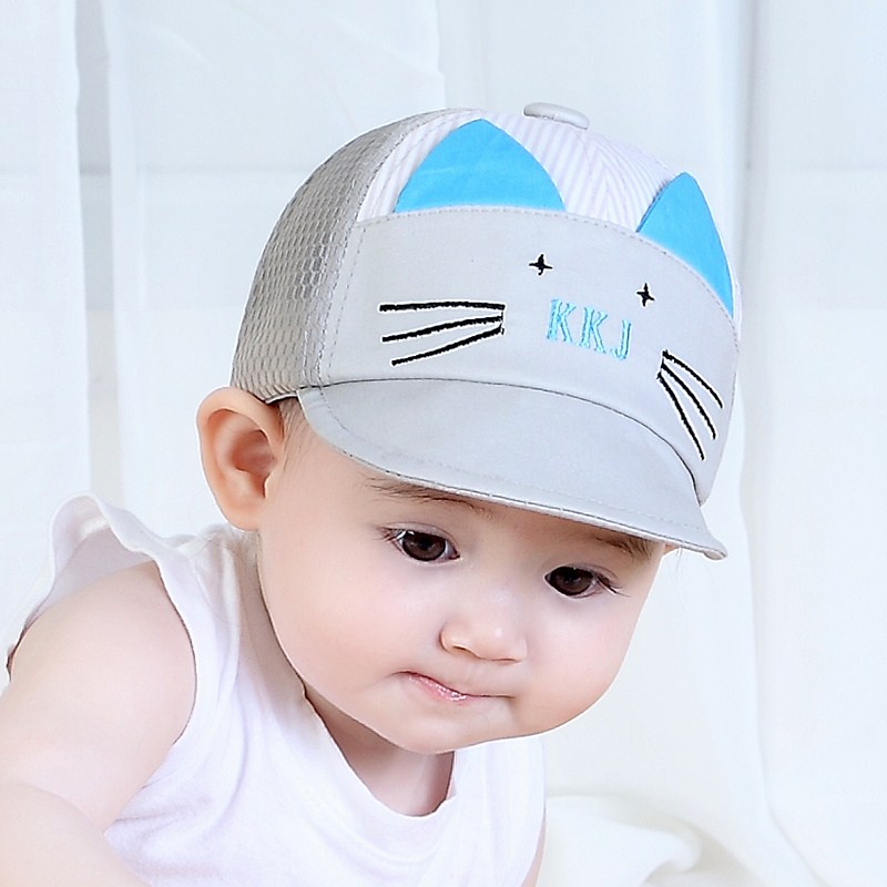 推荐春秋6-12个月婴儿帽子夏季1岁男童宝宝遮阳鸭舌帽2夏天0薄款3