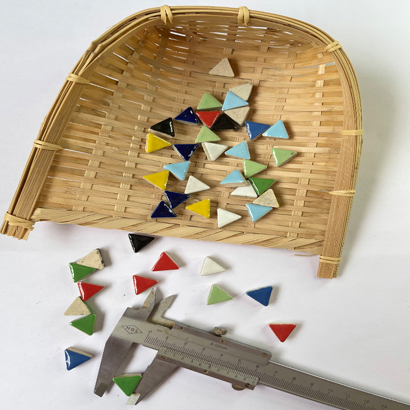 多色三角形陶瓷马赛克 DIY亲子幼儿儿童材料包 母婴益智玩具 拼图