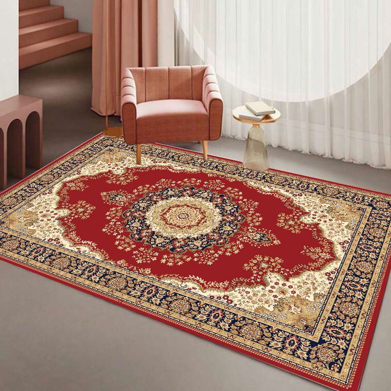 欧美式客厅地毯现代轻奢沙发茶几毯家用卧室床边网红满铺地垫定制