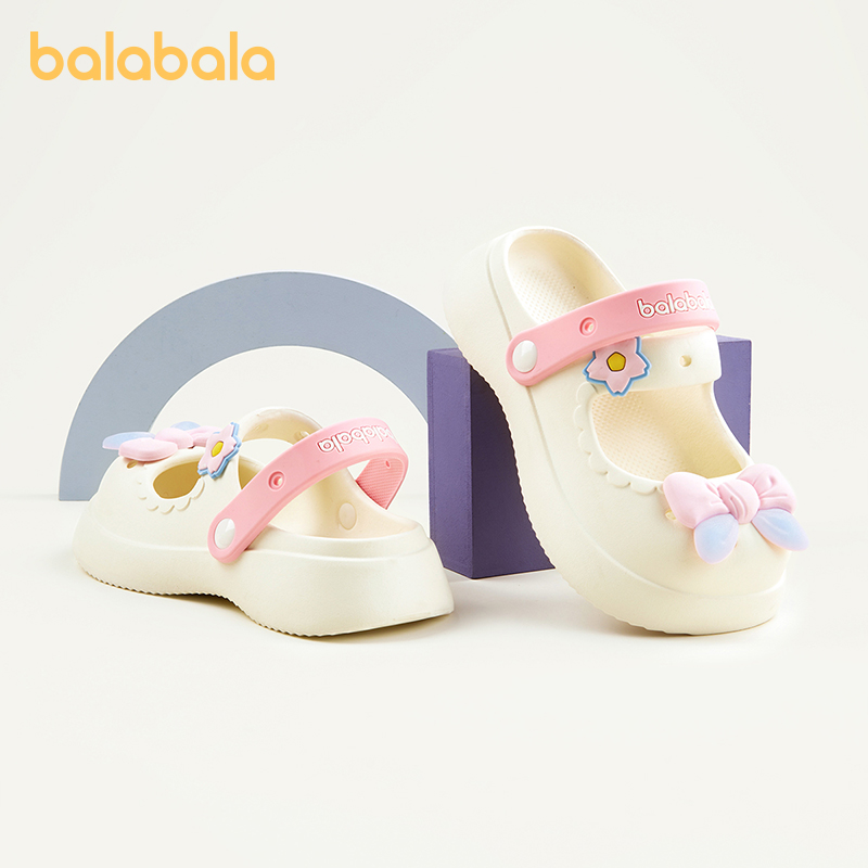 巴拉巴拉儿童凉鞋夏季2024新款女童宝宝凉拖可爱公主小女孩沙滩鞋