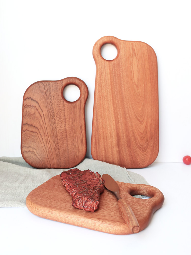 创意乌檀木切菜砧板日式家用水果板面包板西餐牛排案板实木辅食板