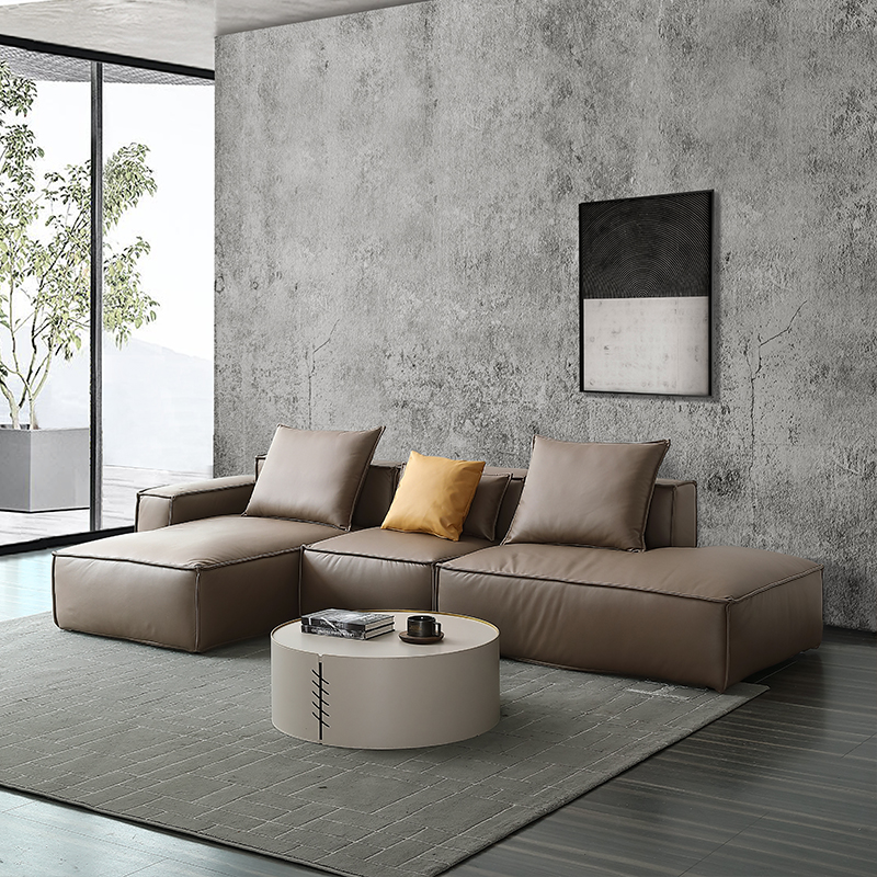 意式羽绒沙发极简客厅北欧现代简约家具客厅组合大小户型布艺沙发