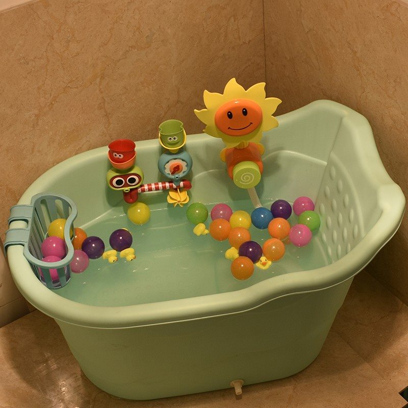 儿童婴幼儿宝宝防撞洗澡浴桶 洗浴盆0-14岁儿童桶沐浴洗浴盆可坐
