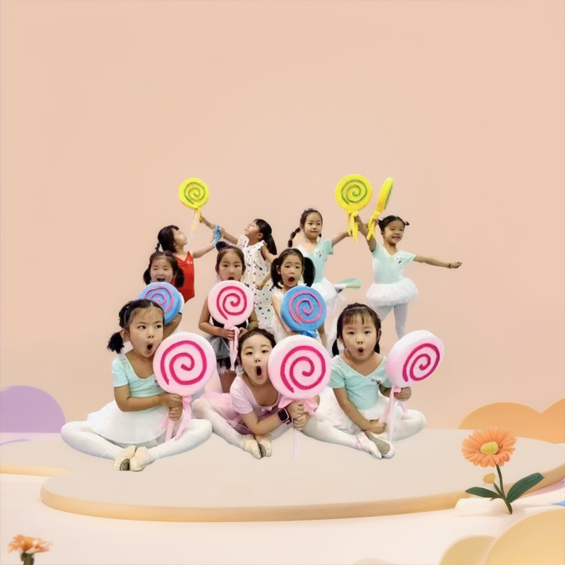 儿歌棒棒糖舞蹈演出幼儿园运动会入场手拿道具儿童走秀拍照道具