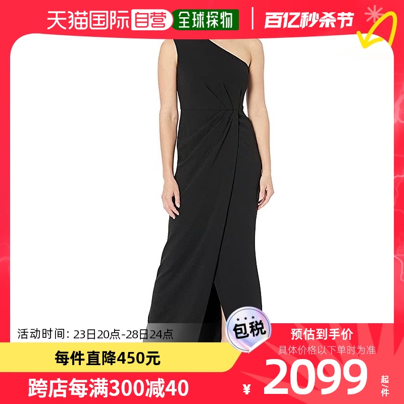 香港直邮潮奢 Calvin Klein 女士Ruch 女士单肩束腰礼服