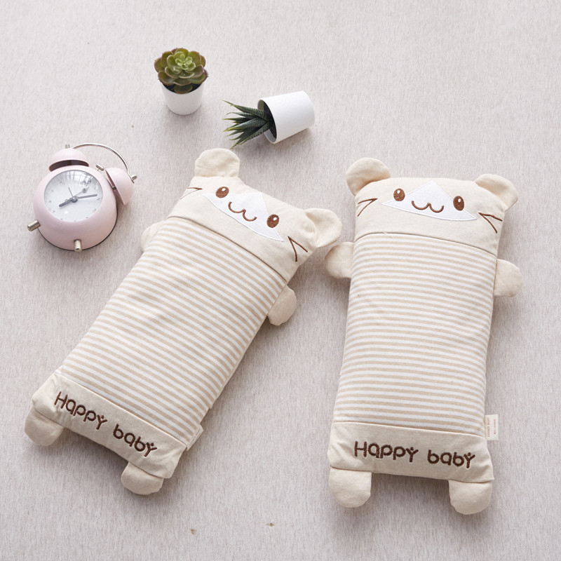 婴儿儿童枕头宝宝定型通用小孩纯棉四季荞麦卡通荞麦壳枕幼儿园枕