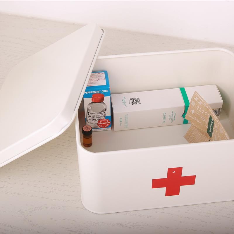 小医药家庭装急救药品收纳盒家用老人儿童药箱医疗薬箱大容量
