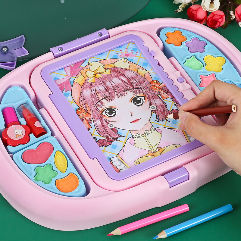 儿童画板投影画画神器涂鸦家用手写幼儿宝宝玩具益智绘画小孩礼物