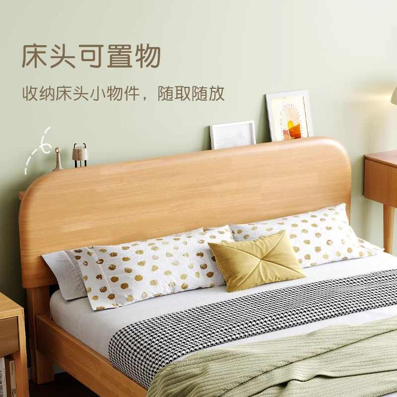 全实木儿童床男孩女孩现代简约1.5米公主床卧室小户型1.2米单人床