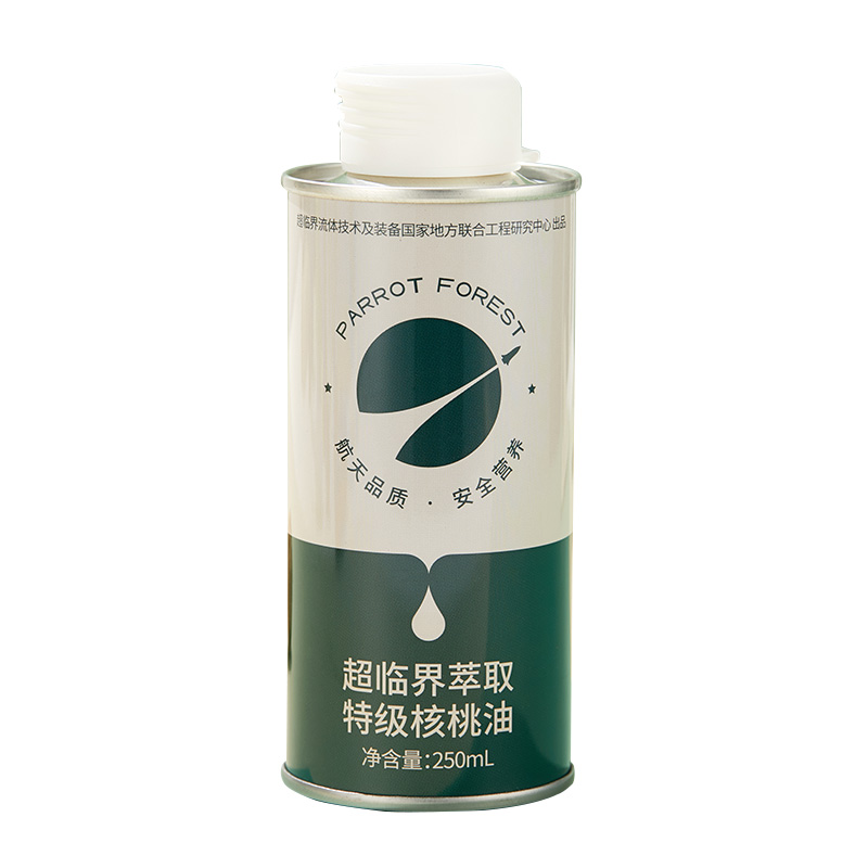 【航天品质】鹦鹉森林特级核桃油有机食用油250mL营养健康佐餐油