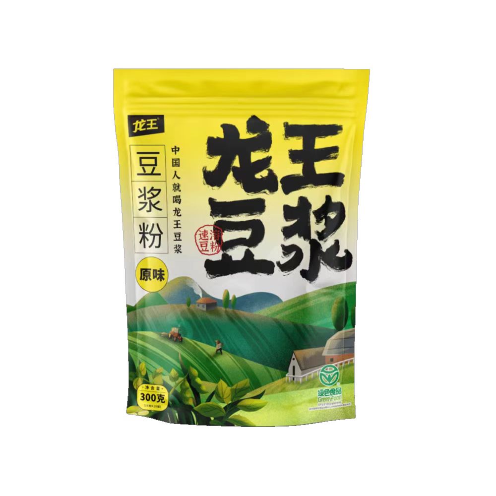 龙王豆浆粉300g/袋原味豆浆商用家用冲饮速溶早餐
