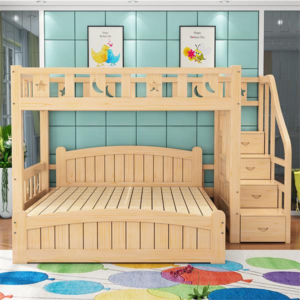 速发实木成人上下床儿童床高低床子母床多功能双层床经济型上下铺