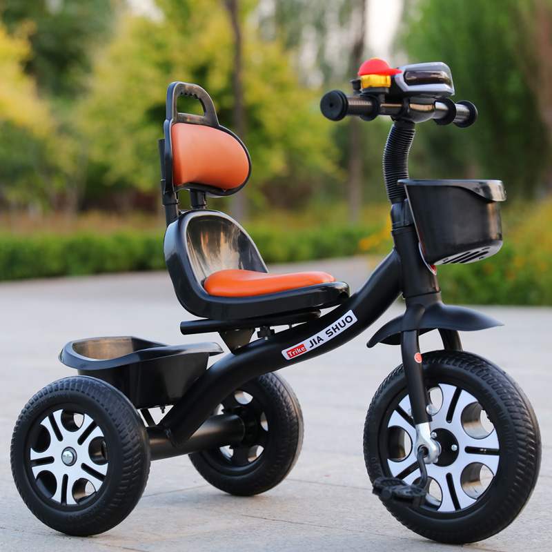 新款德国儿童三轮车脚踏车大号轻便宝宝婴儿手推车自行车童车