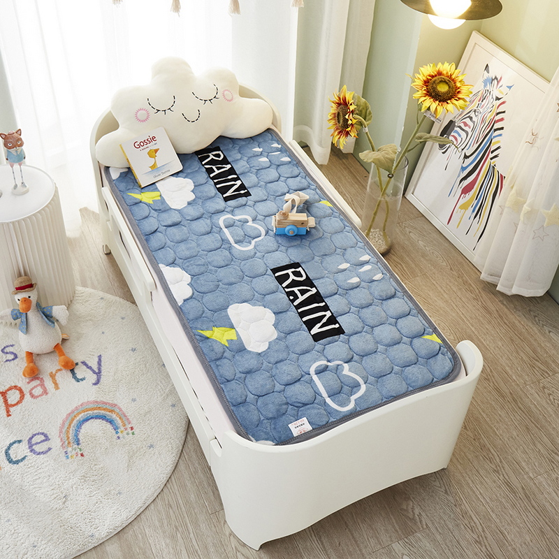 儿童幼儿园法兰绒床褥水洗卡通垫被床铺垫被褥婴儿床垫可订做定制