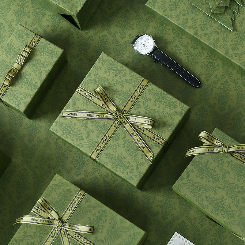 礼物盒大号口红化妆品惊喜清新绿色伴娘生日礼品包装盒伴手礼盒子