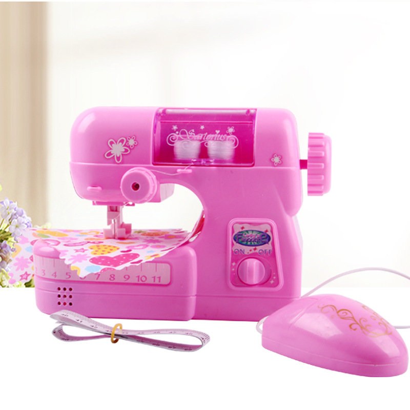 真儿童缝纫机小号女孩做衣服小家电玩具套装过家家玩具