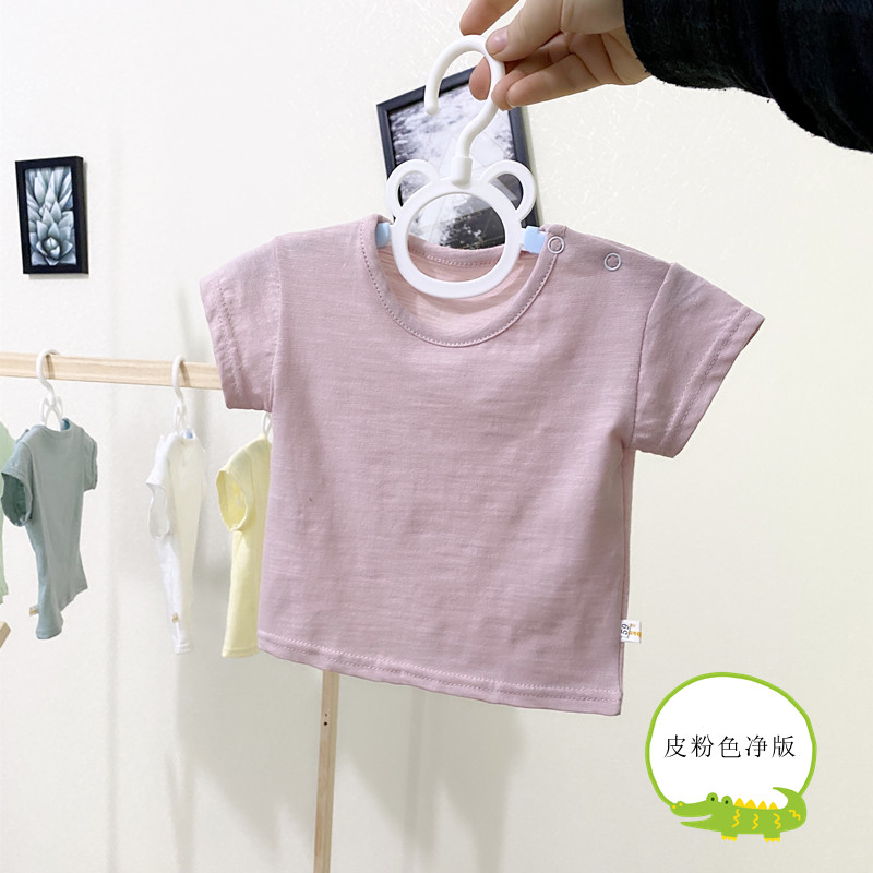 现货速发宝宝短袖T恤纯棉夏季薄款1-2-3岁婴儿上衣男女儿童半袖小