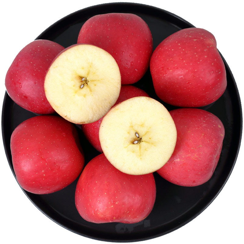延长县红富士苹果孕妇儿童水果秋季特卖洛川红苹果套袋甜脆12颗装