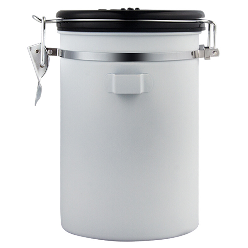 咖啡罐 咖啡豆保存罐单向排气阀304不锈钢奶粉储存罐咖啡粉密封罐