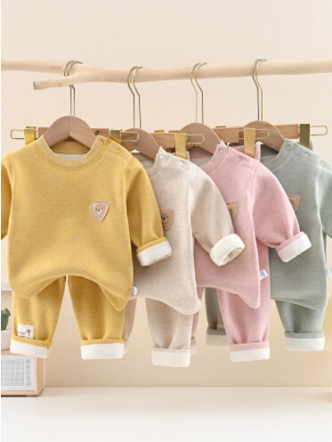 婴儿羊毛衫加绒秋冬宝宝毛衣女男06-12个月1岁保暖羊毛内衣开衫￥