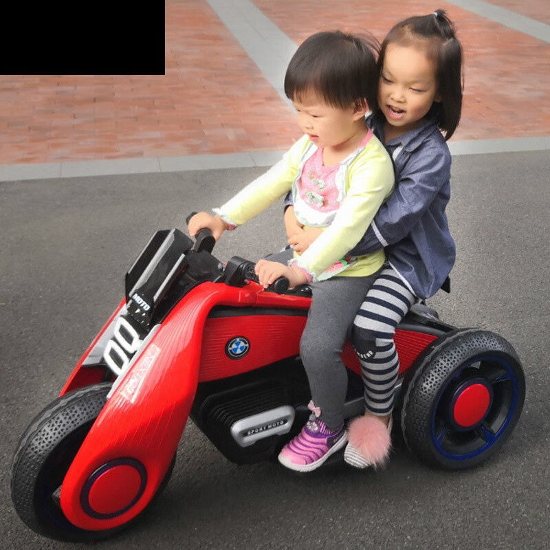 没玩没了儿童电动车四轮电动摩托车三轮小孩男女宝宝电瓶双驱动童