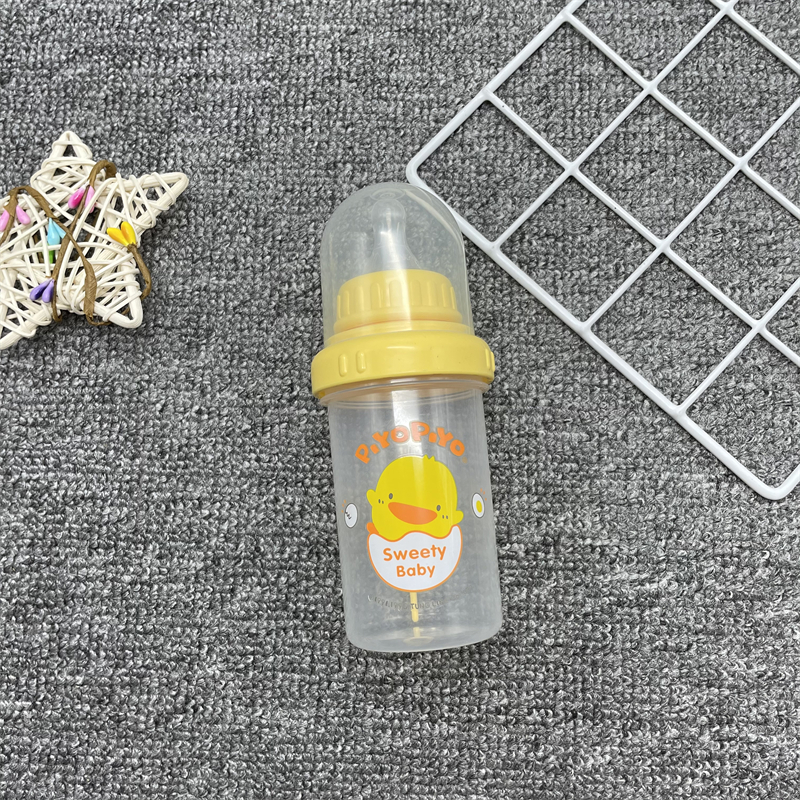 （过期）黄色小鸭耐摔奶瓶标准口径160ml PP有刻度奶瓶  无包装