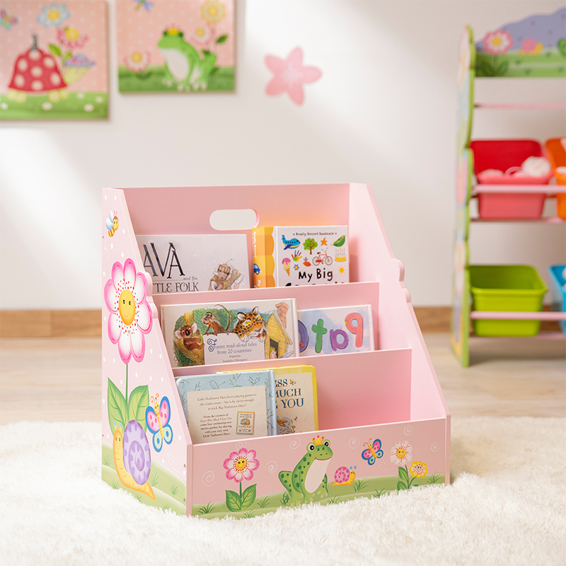 teamson纷朵奇宝宝收纳柜整理置物架小型家用幼儿落地绘本架书架