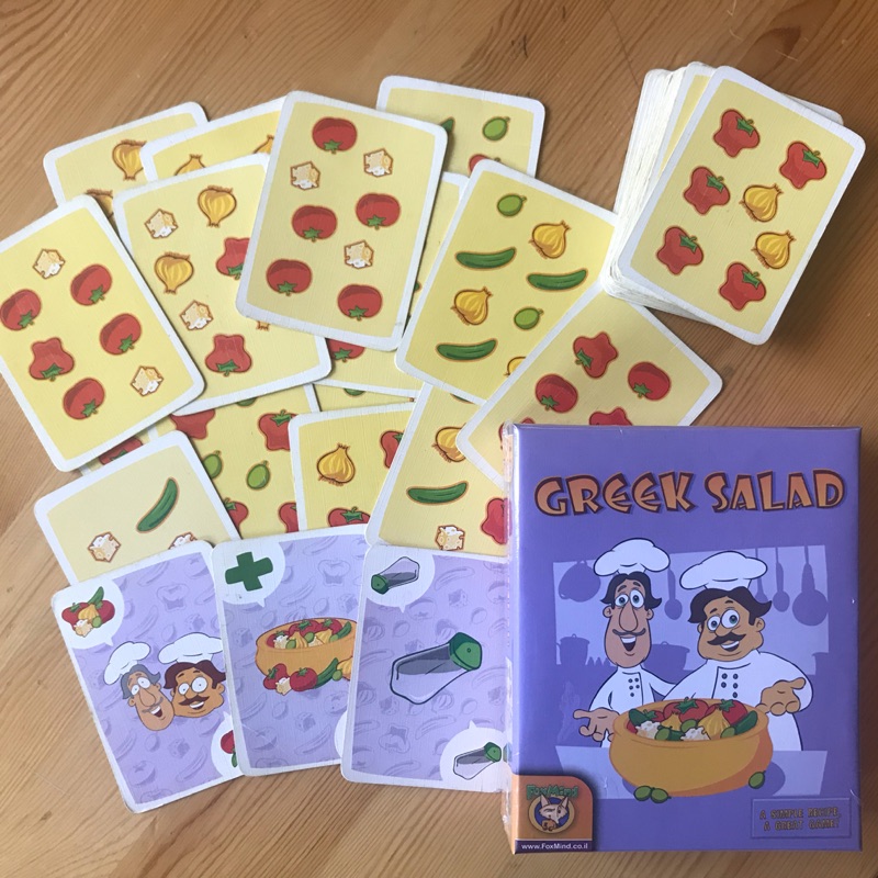 正版FoxMind儿童益智纸牌玩具计算数学游戏/蔬菜希腊沙拉桌游卡牌