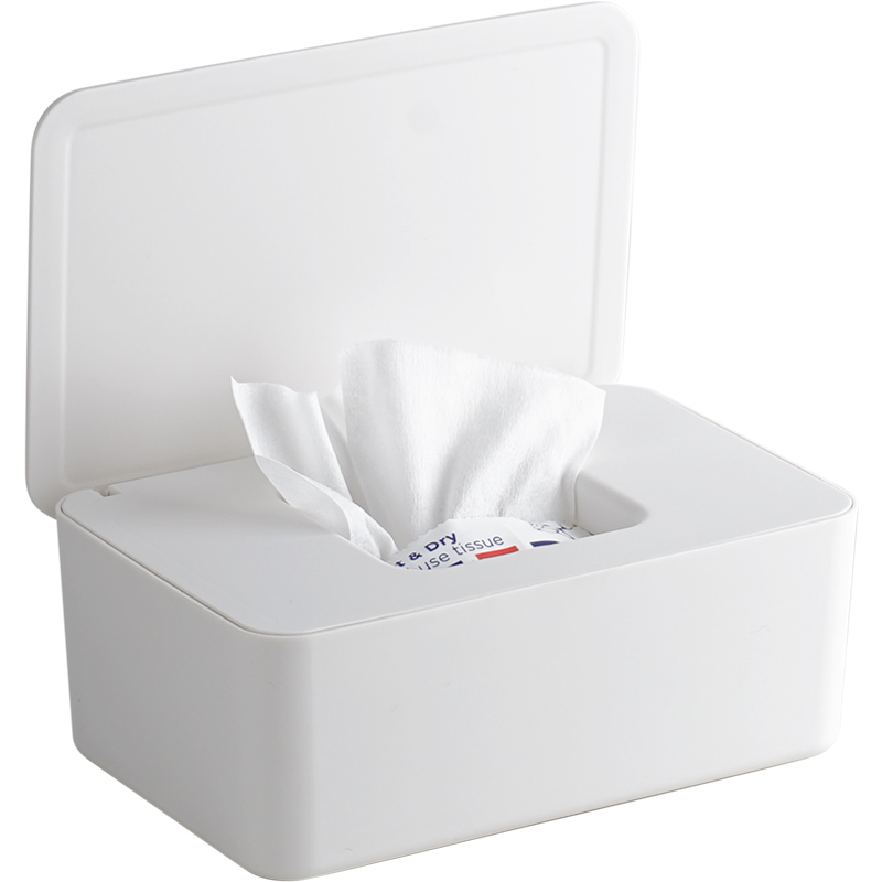 新品湿纸巾盒家用桌面密封防尘带盖湿纸巾空盒子湿巾收纳盒婴儿湿
