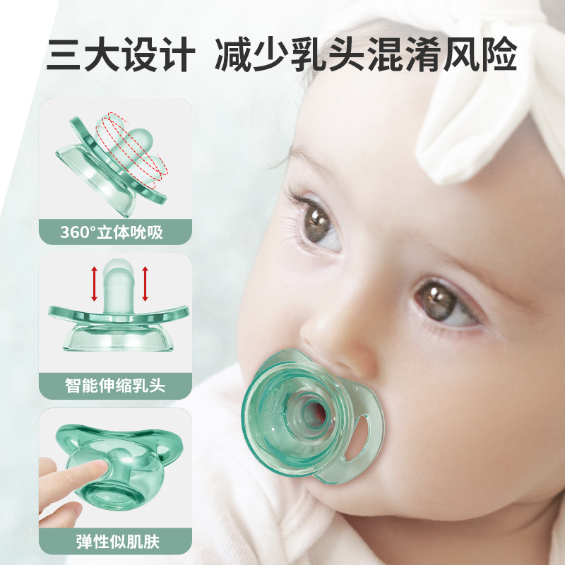 安抚奶嘴新生婴儿防胀气0到6个月一岁以上3宝宝超软断奶睡觉2368