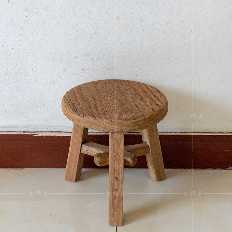 老榆木门板儿童凳小矮凳实木凳子小方凳简易凳子客厅小凳子