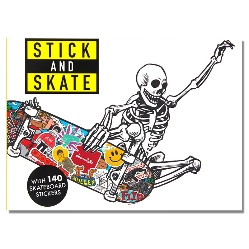 现货  Stick and Skate: Skateboard Stickers滑板文化 各大时尚潮牌的贴纸 街头运动长板短板装饰 英文原版进口图书