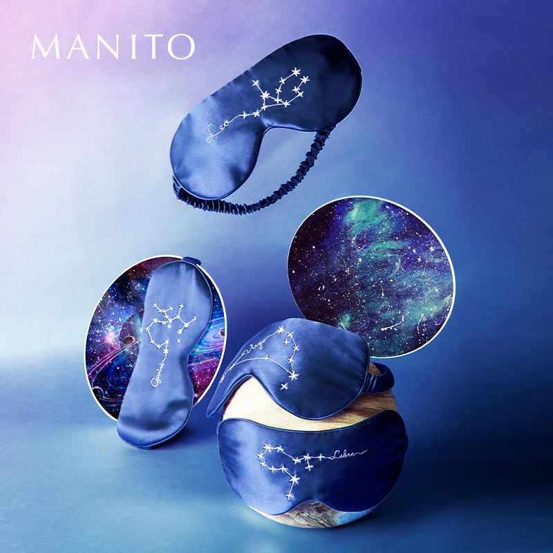 MANITO/曼尼陀星座真丝睡眠遮光透气桑蚕丝Stellar眼罩创意