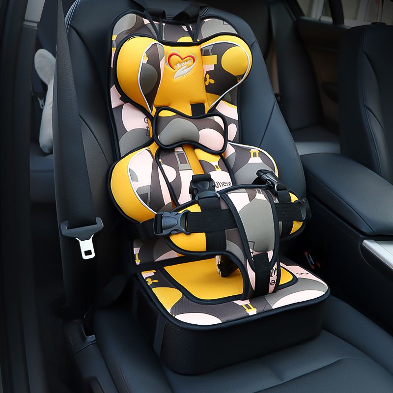儿童安全座椅简易便携式宝宝0-5 3-12婴儿通用汽车用绑带车载坐垫