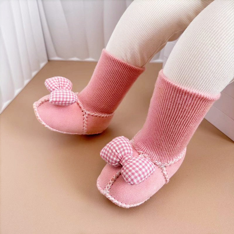婴儿棉鞋软底加厚保暖男女宝宝外出不掉鞋子步前鞋0-1岁冬季棉鞋