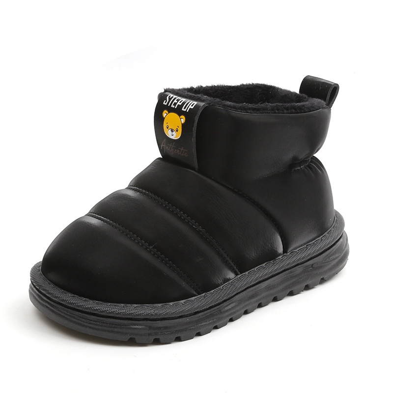 女童雪地靴2024年冬季新款儿童加绒保暖棉鞋中大童防寒抗冻面包鞋