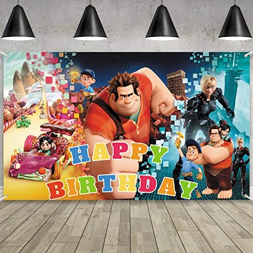5×3 FT Wreck it Ralph Party Decorations  Wreck-It Ralph 2 B