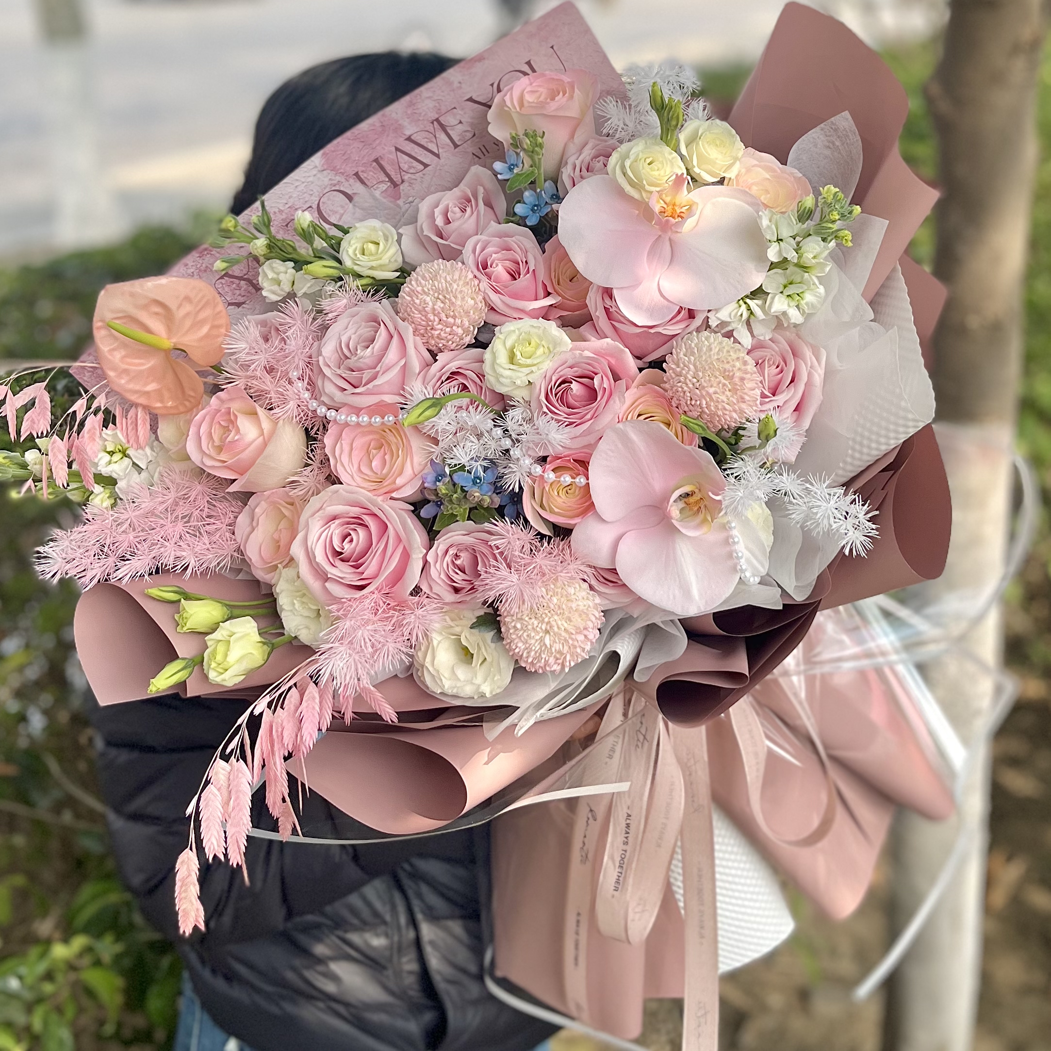 520情人节西安鲜花店同城速递玫瑰向日葵花束送女友生日表白求婚