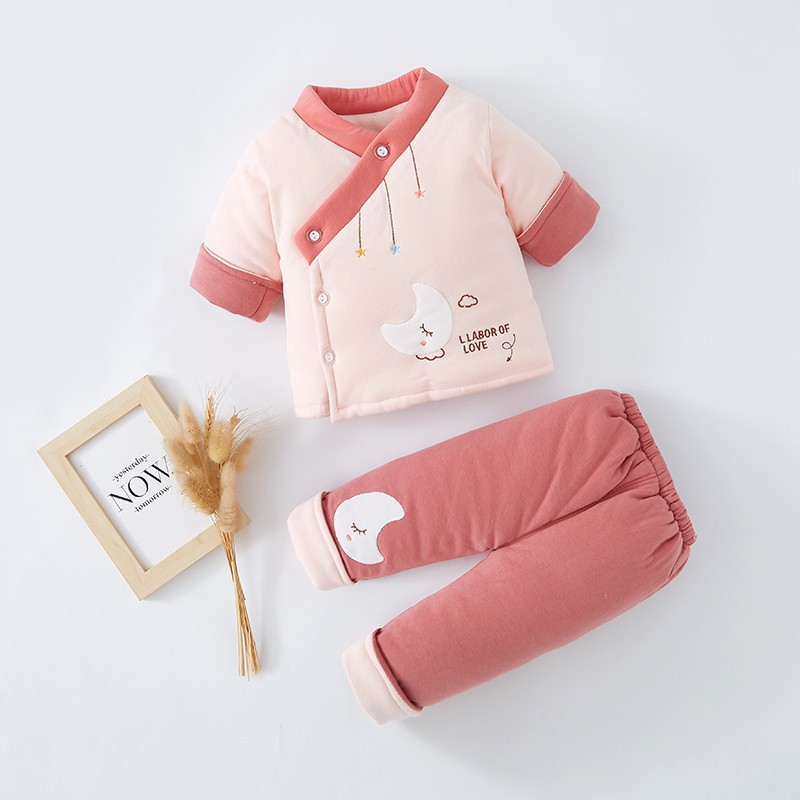 男宝宝冬装幼儿分体款加厚棉服袄两件套三个月婴儿衣服外套装冬季