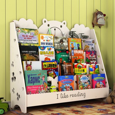 儿童书架落地学生家用简约阅读书柜收纳置物架小型简易宝宝绘本架