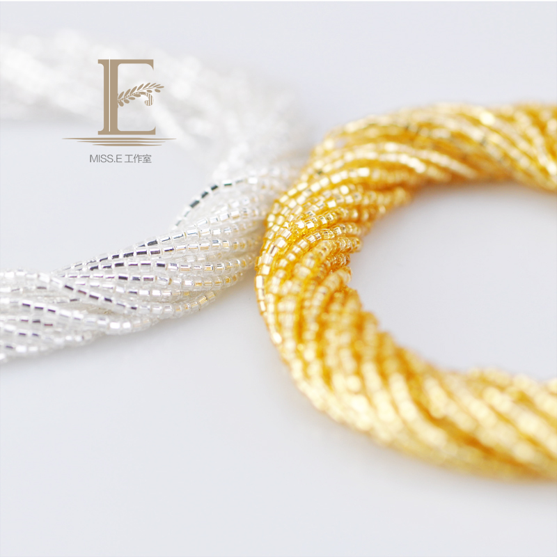 法式刺绣米珠日本东宝1.5mm六切面角珠一串50cm约250颗多色入灌心