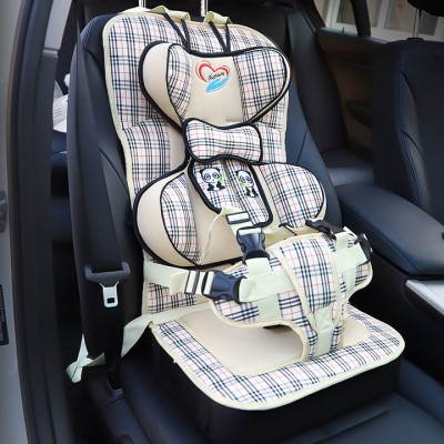 儿童安全座椅简易便携式车载婴儿宝宝安全座通用汽车用绑带坐垫￥