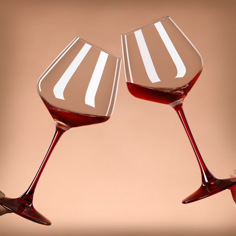 【玫瑰庄园】创意勃艮第红酒杯欧式冷切口一体红领结高脚大肚杯