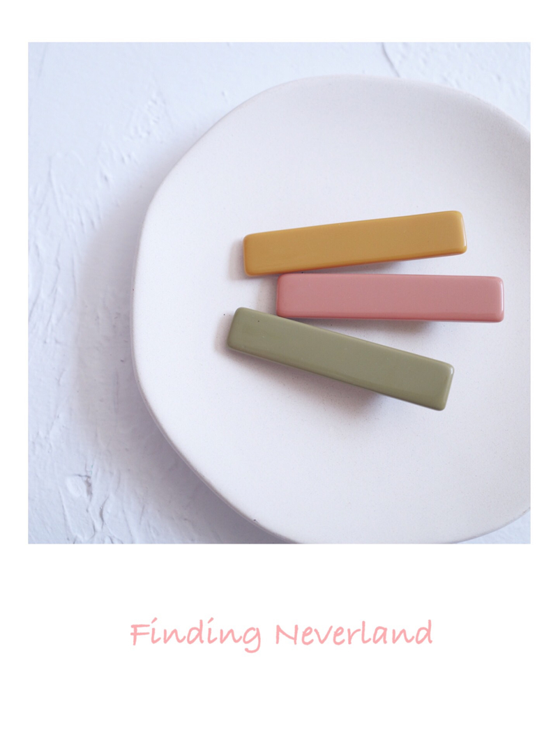 Finding Neverland 手作 长方形边夹 成人儿童发卡发夹 包邮