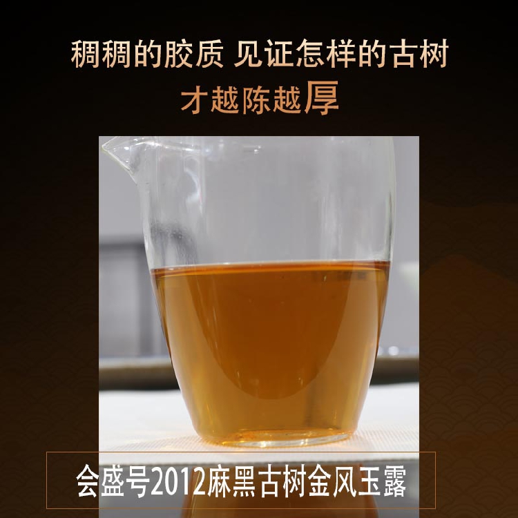 2012麻黑金|会盛号易武古树高杆老生茶贡茶养胃特级普洱礼盒茶饼